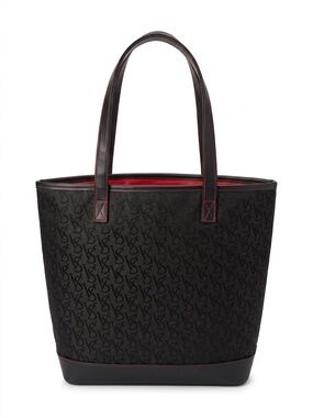 Victoria's Secret Signature VS Monogram Jacquard Tote - Red Trim Edition